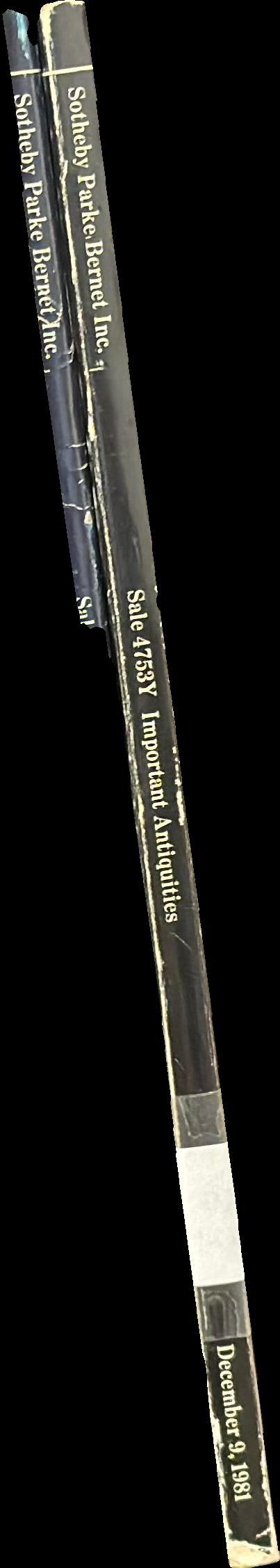 Fine Egyptian, Classical, and western Asiatic antiquities ... : Wednesday, December 9, 1981 spine