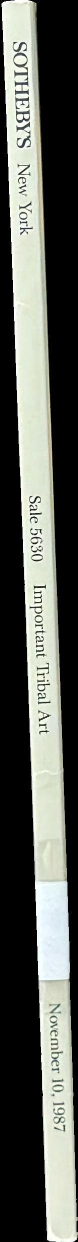 Important tribal art ... : Tuesday, November 10, 1987 / Sotheby's spine