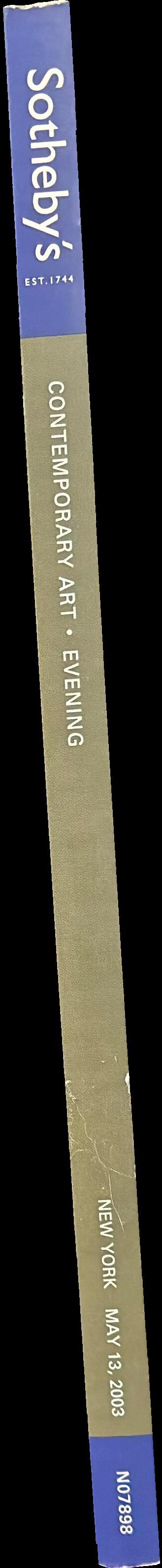 Contemporary art : evening : New York, Tuesday, May 13, 2003 / Sotheby's spine