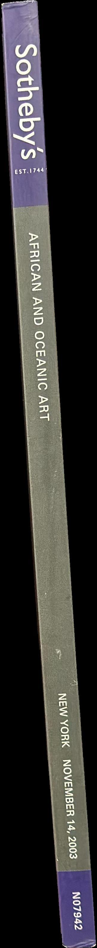 African and Oceanic art : New York, Friday, November 14, 2003 / Sotheby's spine