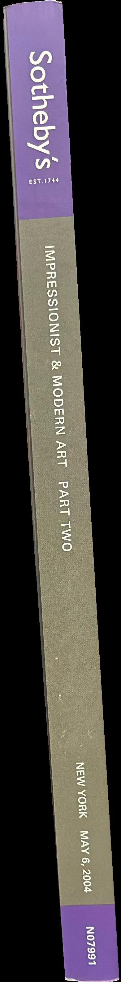 Impressionist and modern art part two ... : New York, Thursday, May 6, 2004 / Sotheby's spine