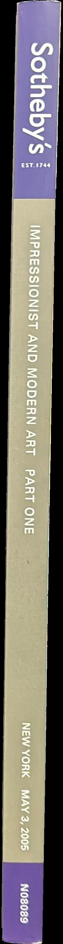Impressionist and modern art, part one : New York, Tuesday, May 3, 2005 / Sotheby's spine