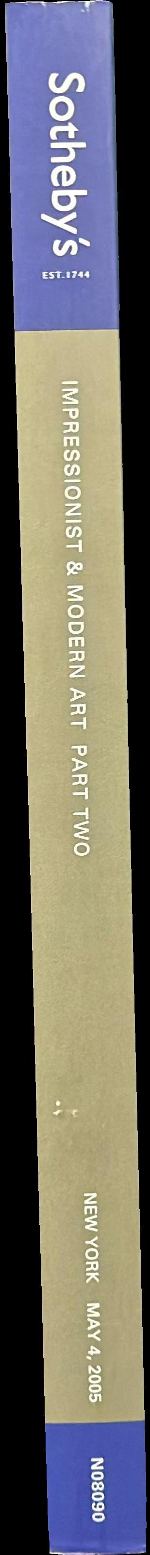 Impressionist and modern art, part two : New York, Wednesday, May 4, 2005 / Sotheby's spine