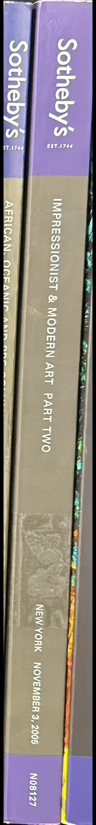 Impressionist and modern art, part two : New York, November 3, 2005 / Sotheby's spine