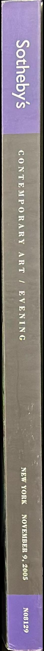 Contemporary art, evening : New York, Wednesday November 9, 2005 / Sotheby's spine