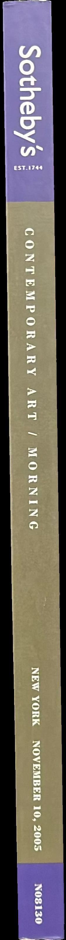 Contemporary art, morning : New York, Thursday November 10, 2005 / Sotheby's spine