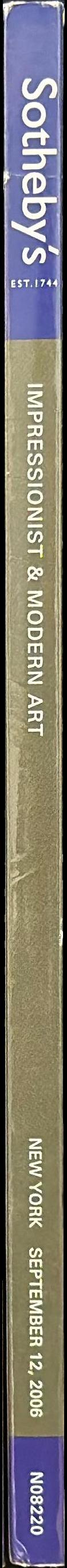 Impressionist and modern art : New York, Tuesday, September 12, 2006 / Sotheby's spine