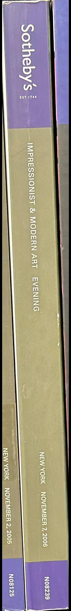 Impressionist and modern art, evening : New York, November 7, 2006 / Sotheby's spine