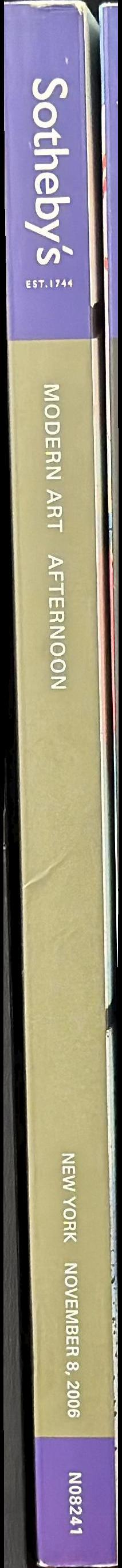 Modern art, afternoon : New York, Wednesday,  November 8, 2006 / Sotheby's spine