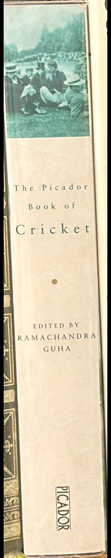 The Picador book of cricket / edited by Ramachandra Guha spine