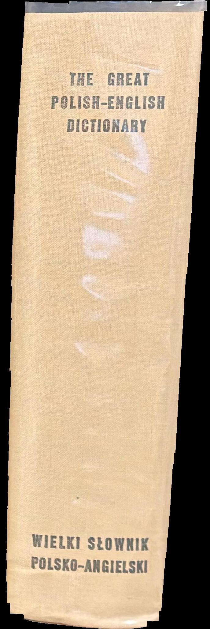 The great Polish-English dictionary spine
