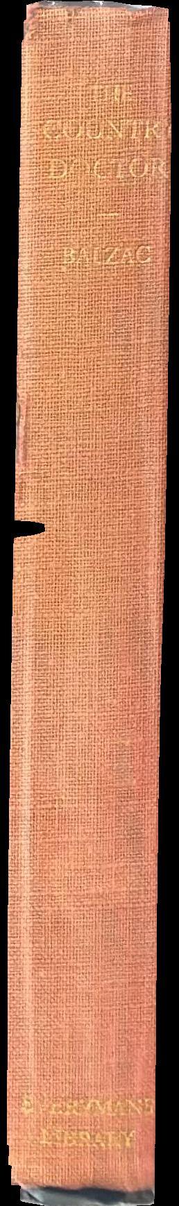 The country doctor / Honore de Balzac spine
