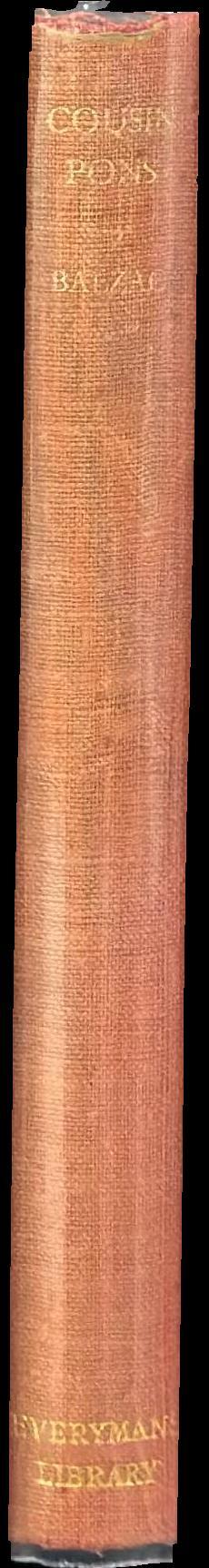 Cousin Pons / Honore de Balzac spine