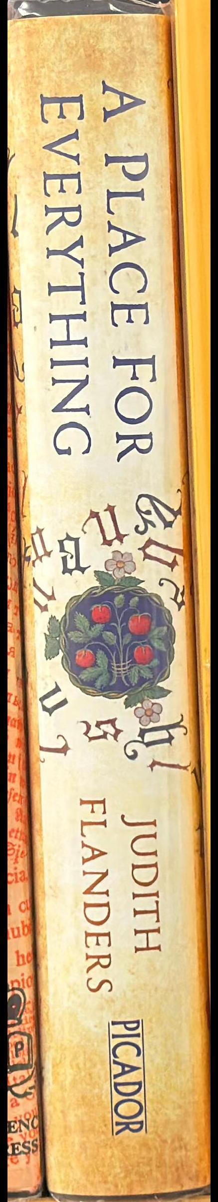 A place for everything : the curious history of alphabetical order / Judith Flanders spine