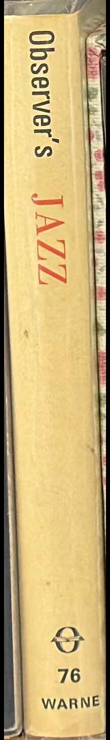 The Observer's book of Jazz / Mark White spine