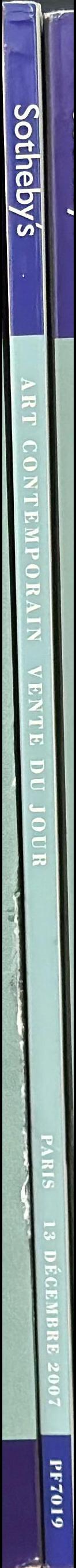 Art contemporain : vente du jour : Paris, jeudi 13 Decembre 2007 / Sotheby's spine