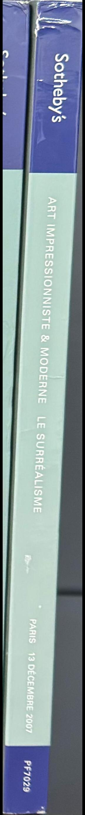 Art impressioniste & moderne : le surrealisme : Paris, jeudi 13 Decembre 2007 / Sotheby's spine