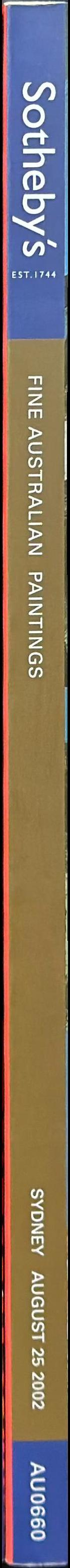 Fine Australian paintings : Sydney, Sunday August 25, 2002 / Sotheby's spine