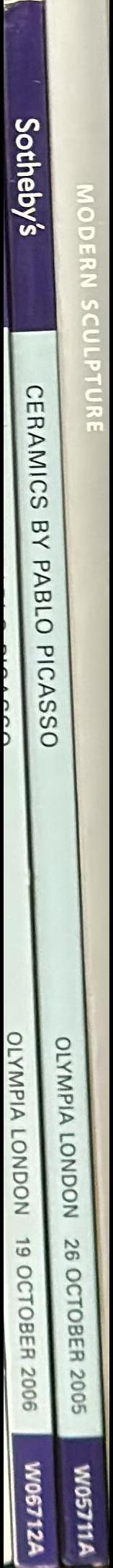 Ceramics by Picasso : Wednesday 26 October 2005 / Sotheby's spine