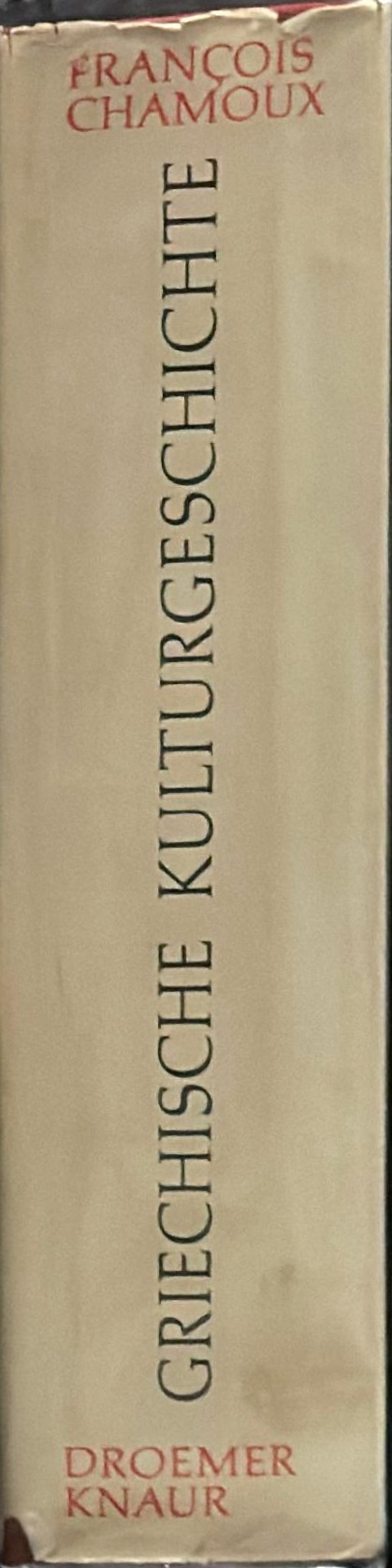 Griechische kulturgeschichte = Greek cultural history spine