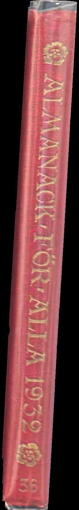 Almanack for alla : 1932 = Almanac for everyone : 1932 spine
