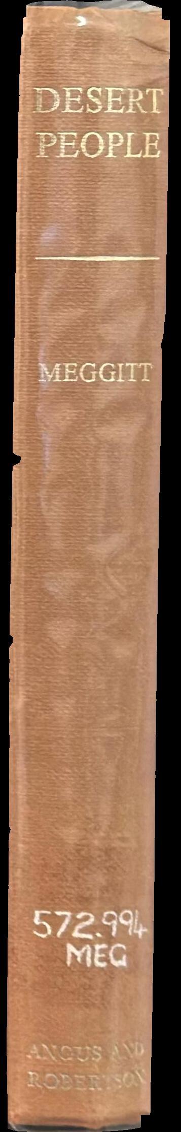 Desert people : a study of the Walbiri Aborigines of Central Australia spine