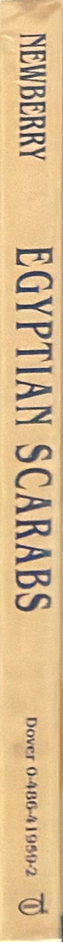 Egyptian scarabs / Percy E. Newberry spine
