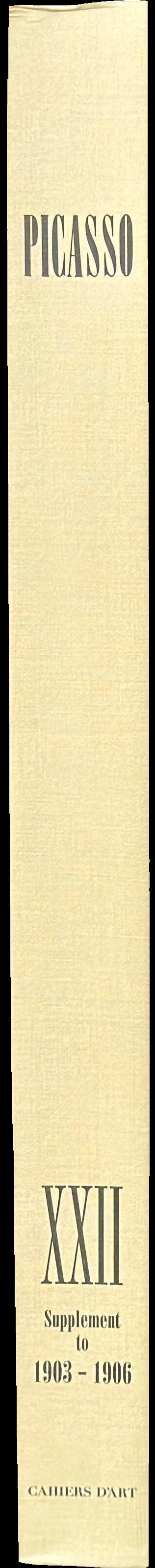 Pablo Picasso : vol. 22 : supplement to 1903-1906 spine