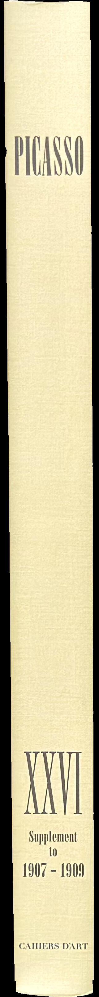 Pablo Picasso : vol. 26 : supplement to 1907-1909 spine