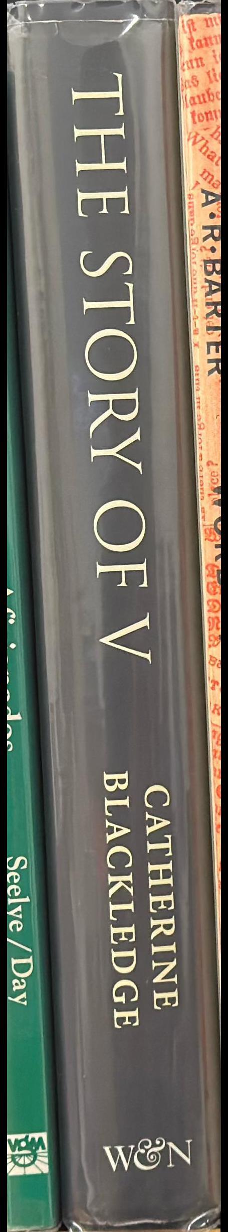 The story of V : opening Pandora's box / Catherine Blackledge spine
