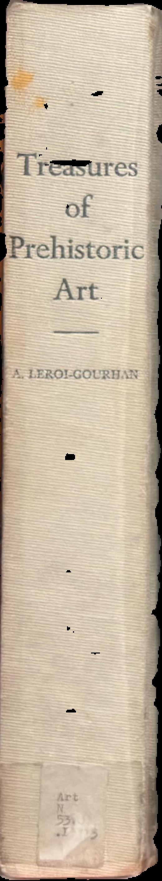 Treasures of prehistoric art spine