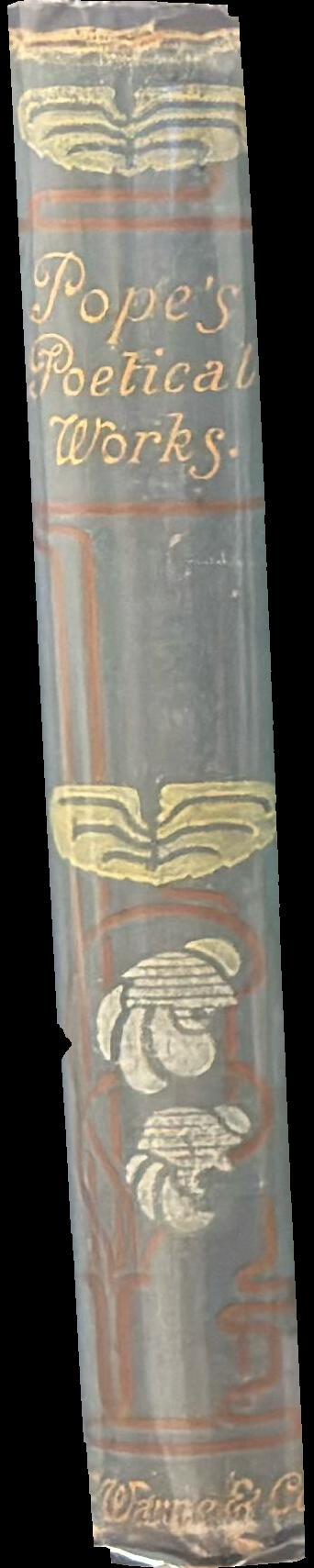 The poetical works of Alexander Pope : with memoir, explanatory notes, &c. spine