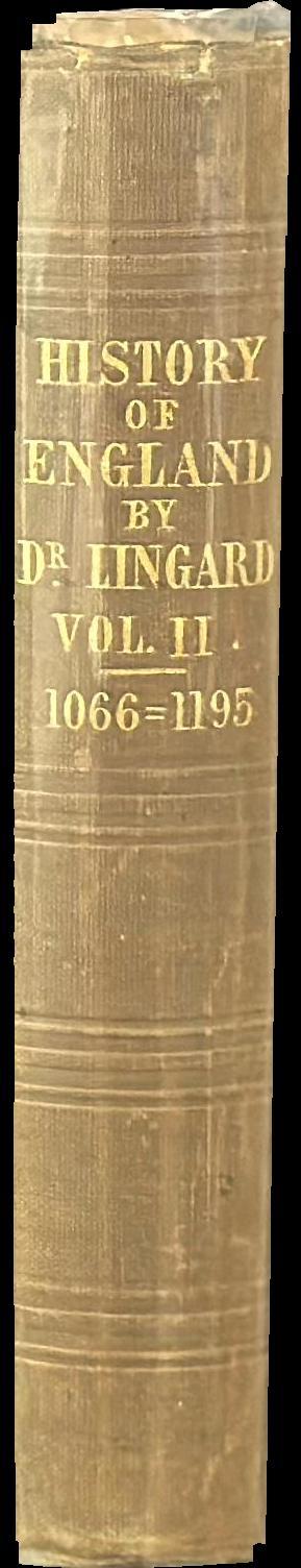 A history of England, from the first invasion by the Romans : vol. II spine
