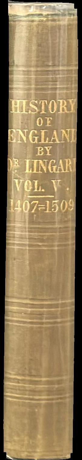 A history of England, from the first invasion by the Romans to the commencement of the reign of William the Third : vol. V spine