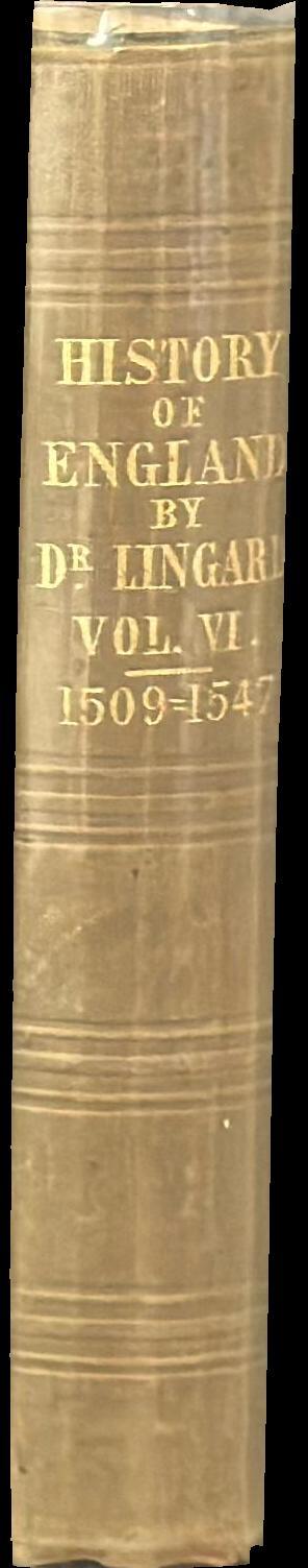 A history of England, from the first invasion by the Romans to the commencement of the reign of William the Third : vol. VI spine