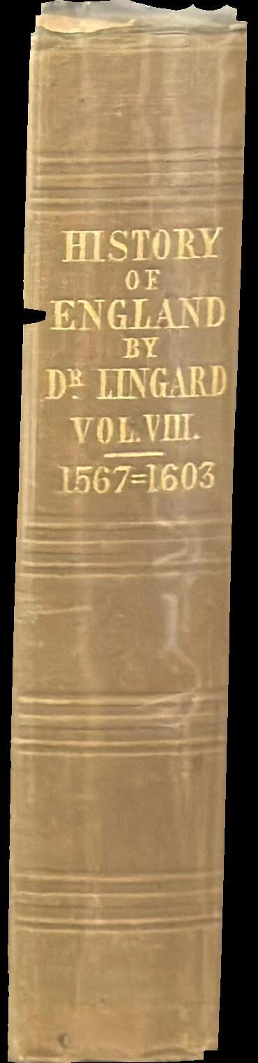 A history of England, from the first invasion by the Romans to the commencement of the reign of William the Third : vol. VIII spine