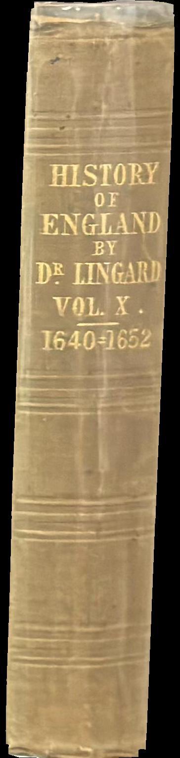 A history of England, from the first invasion by the Romans to the commencement of the reign of William the Third : vol. X spine