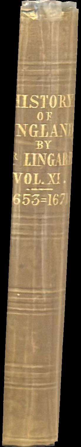 A history of England, from the first invasion by the Romans to the commencement of the reign of William the Third : vol. XI spine
