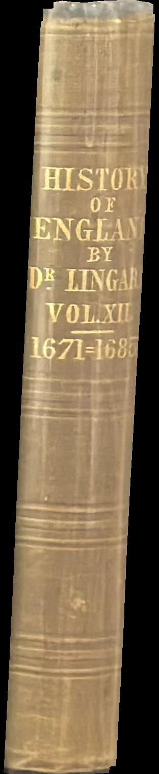 A history of England, from the first invasion by the Romans to the commencement of the reign of William the Third : vol. XII spine