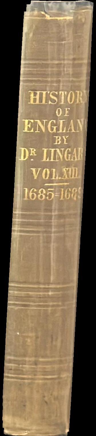 A history of England, from the first invasion by the Romans to the commencement of the reign of William the Third : vol. XIII spine
