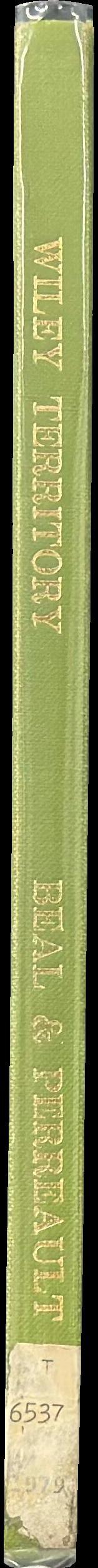 Wiley territory / by Graham W. J. Beal and John Perreault spine