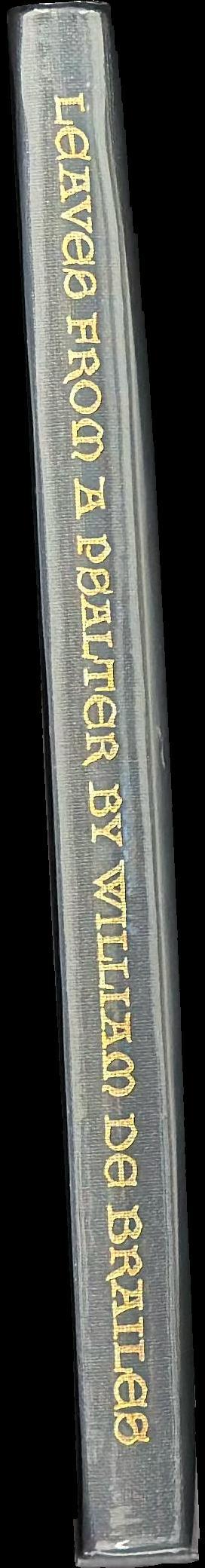 Leaves from a psalter by William de Brailes : commentary spine
