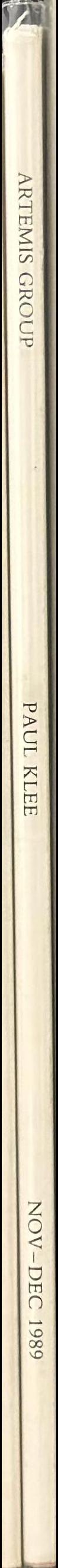 Paul Klee 1879-1940 spine