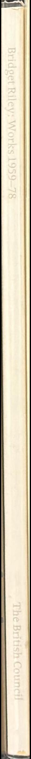 Bridget Riley : works 1959-78 spine