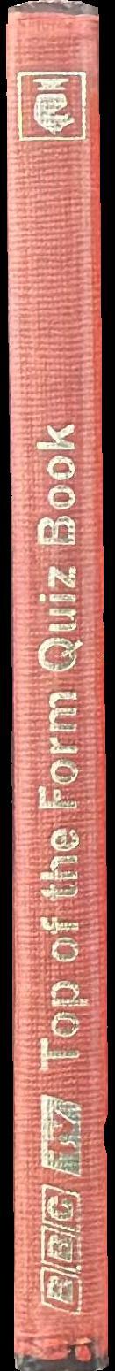 BBC TV top of the form bumper quiz book spine