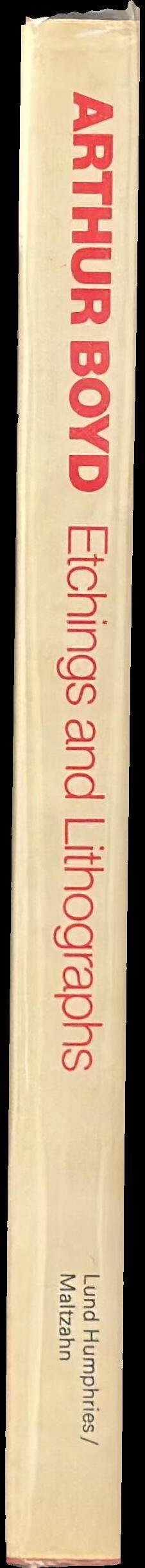 Arthur Boyd : etchings and lithographs spine