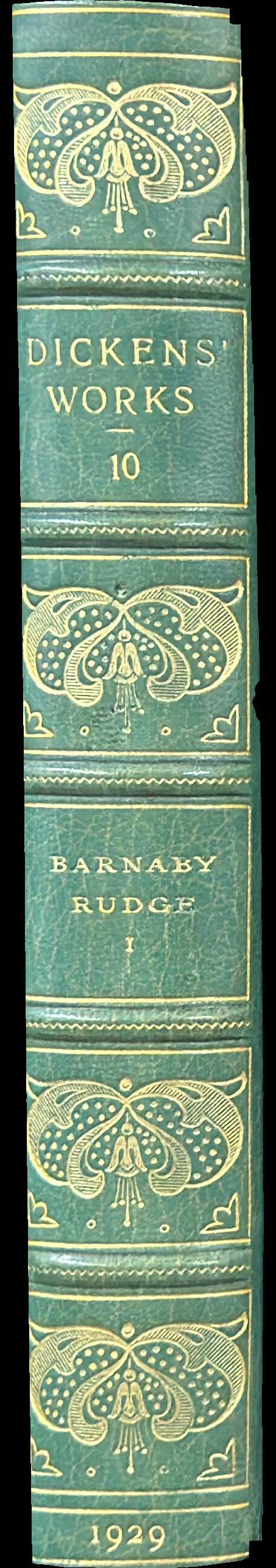 Barnaby Rudge : volume I spine