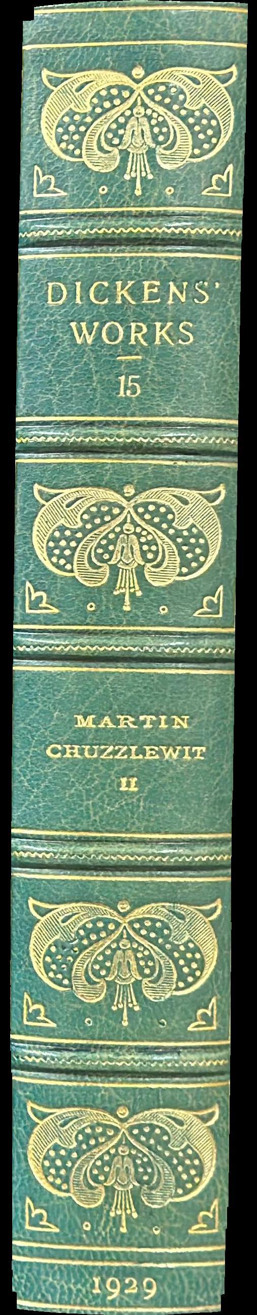 Martin Chuzzlewit : volume II/ Charles Dickens ; with illustrations by Hablôt Knight Browne ('Phiz') spine