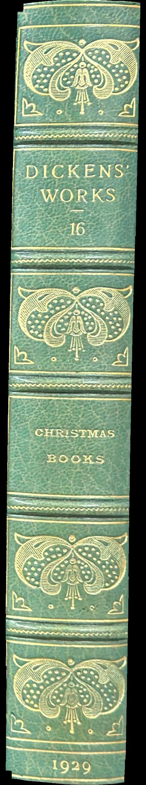 Christmas books spine
