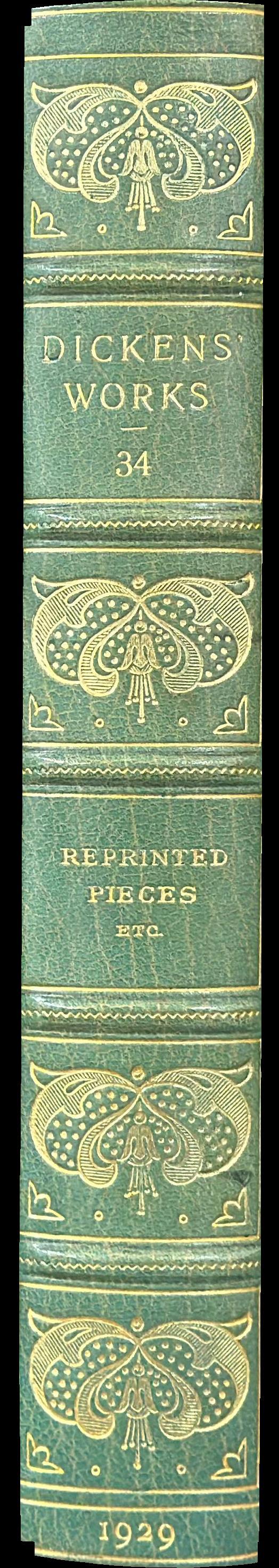 Reprinted pieces etc. spine